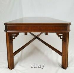 Vintage Lane Chinois Chippendale Table Basse Walnut Wood 11257